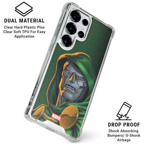 Marvel Dr. Doom Portrait Galaxy S25 Ultra Clear Case